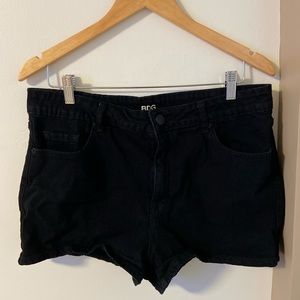 BDG black high waisted shorts